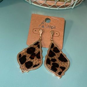 Leopard Gold Earrings